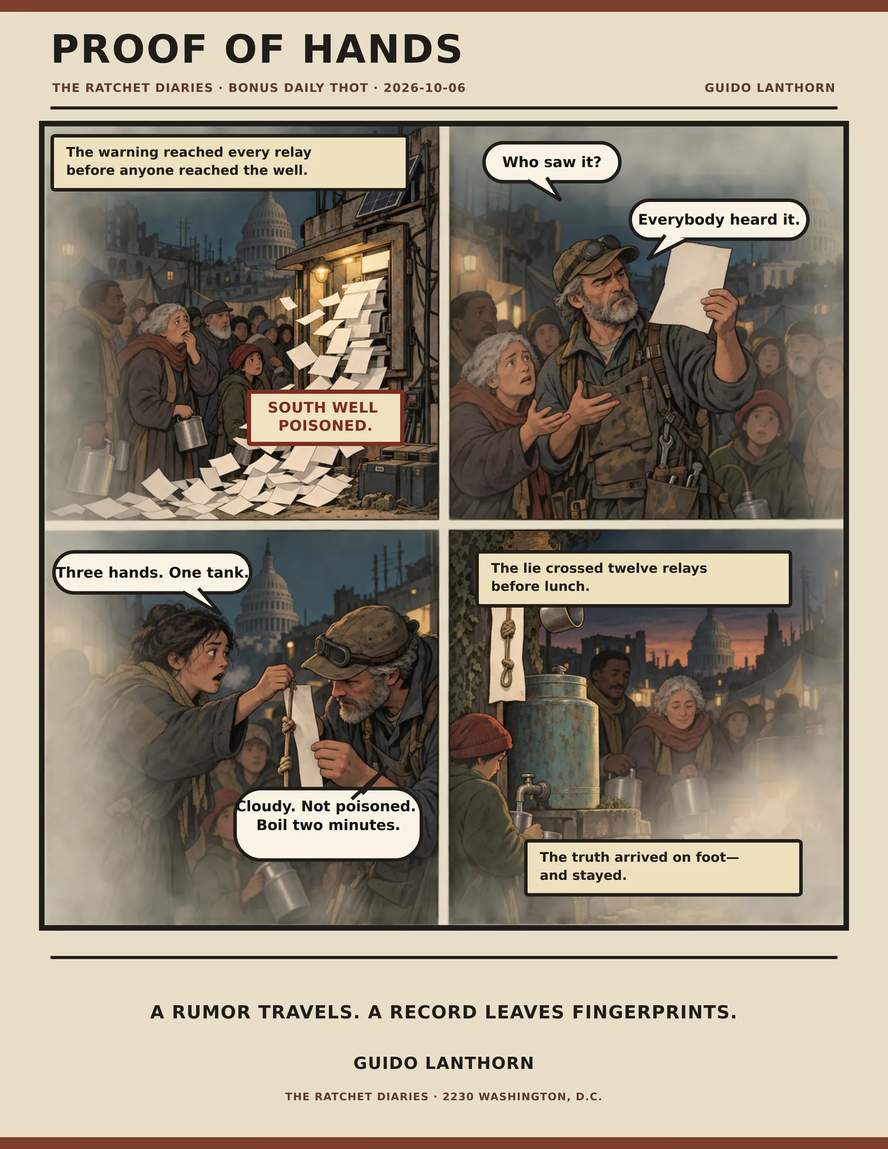 Proof of Hands comic by Guido Lanthorn. Full text follows below.