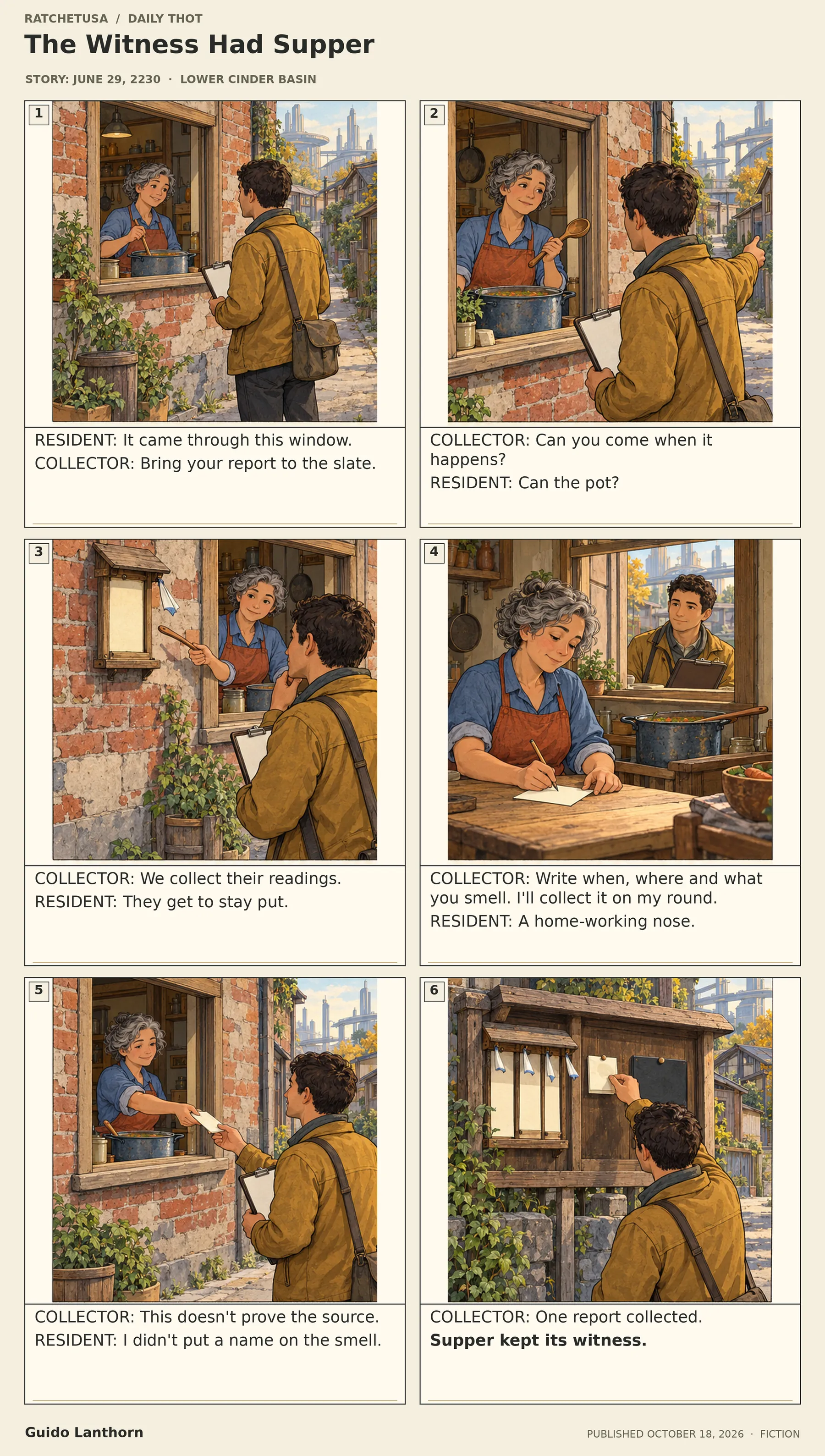The Witness Had Supper — a Daily Thot comic