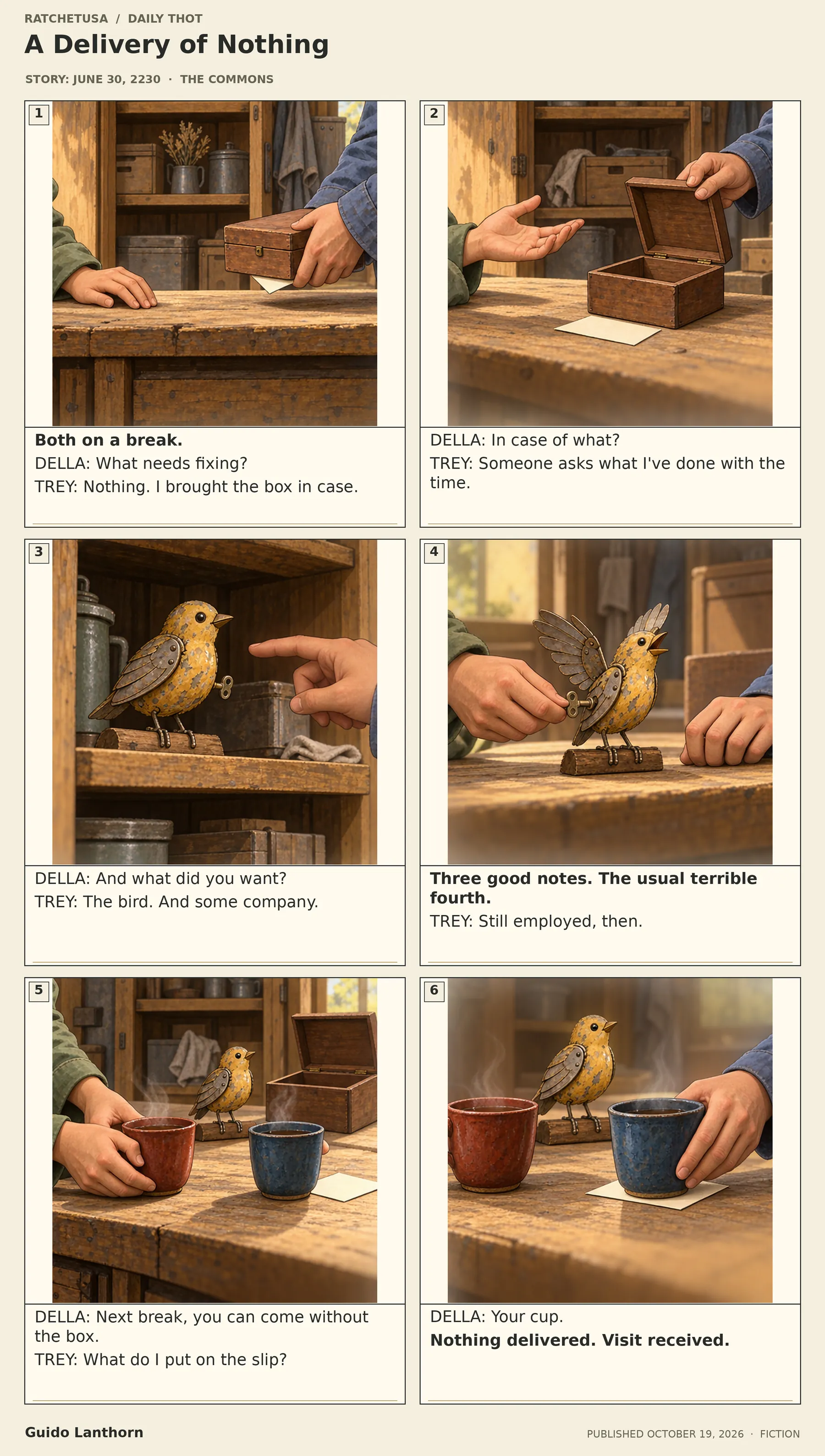 A Delivery of Nothing — a Daily Thot comic