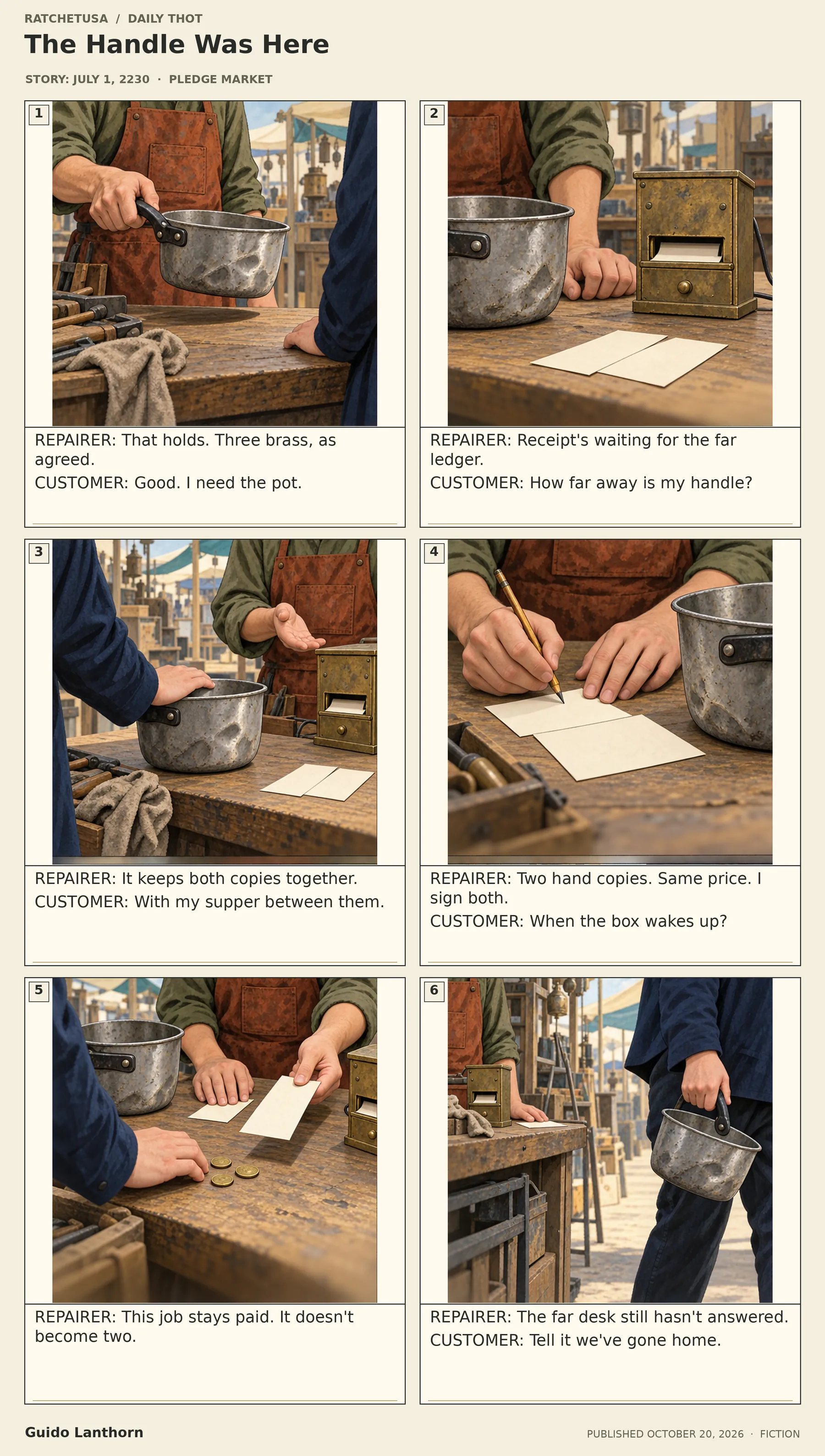 The Handle Was Here — a Daily Thot comic